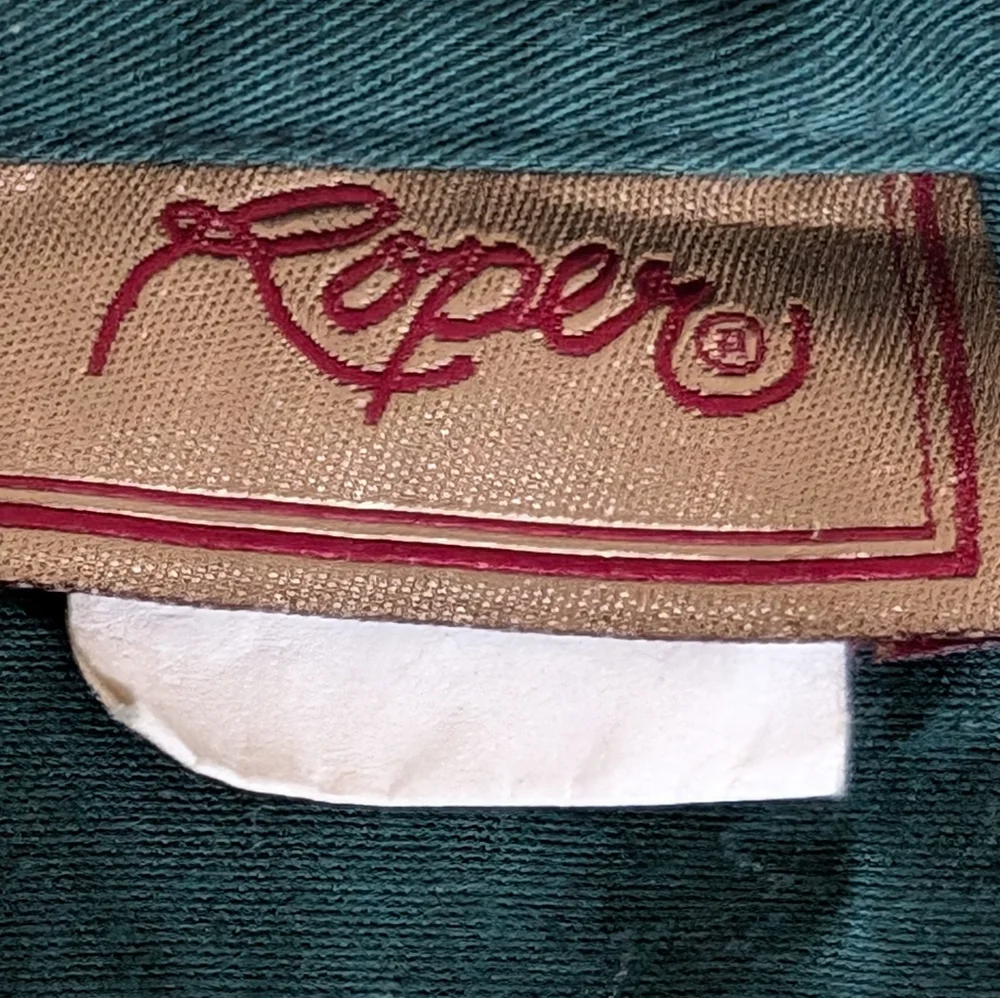 Dark Green Button-Up Roper Shirt - Picture 3 of 5